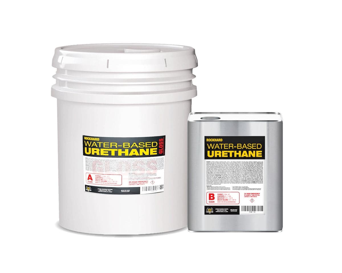 Water Based Urethane - Rockhard WB Urethane GL 5 Gal. Kit