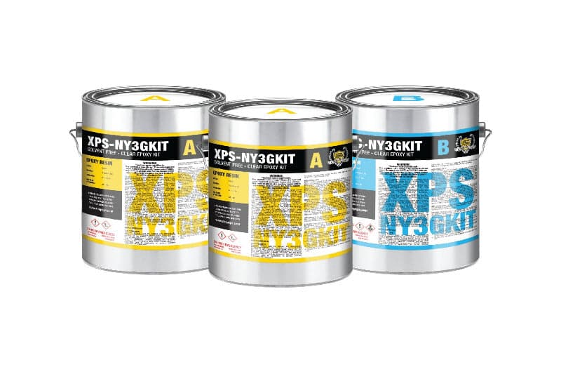 discontinued UV Resistant Clear Epoxy 3 Gallon Kit - XPS Non Yellowing 3 Gal. Kit