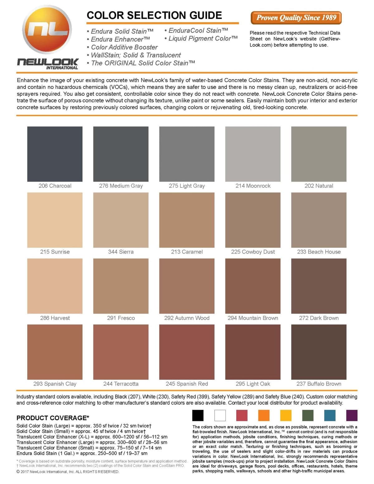Color Stain for Concrete - NewLook Endura Solid 2