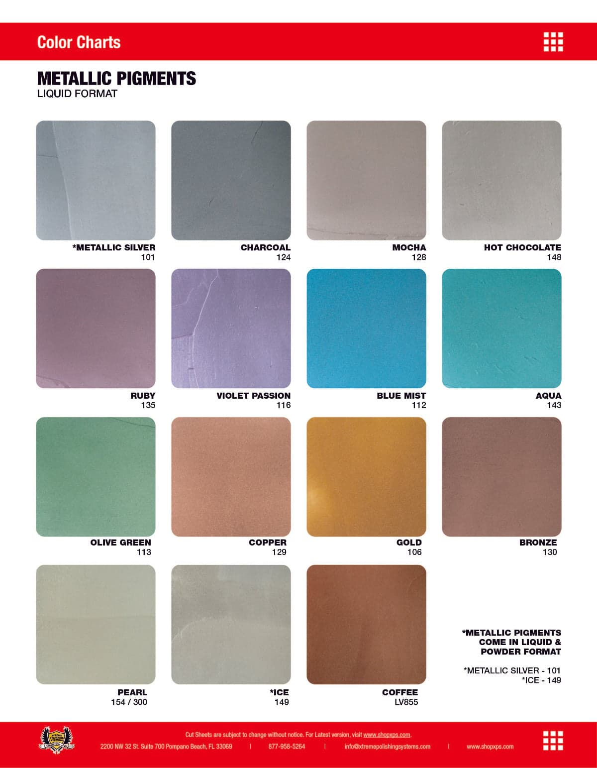 Metallic Liquid Epoxy Pigments 2