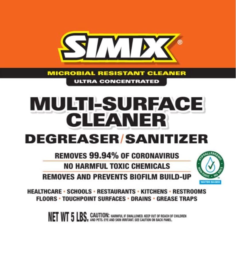 Multi-Surface Cleaner Degreaser - Simix 5Lb