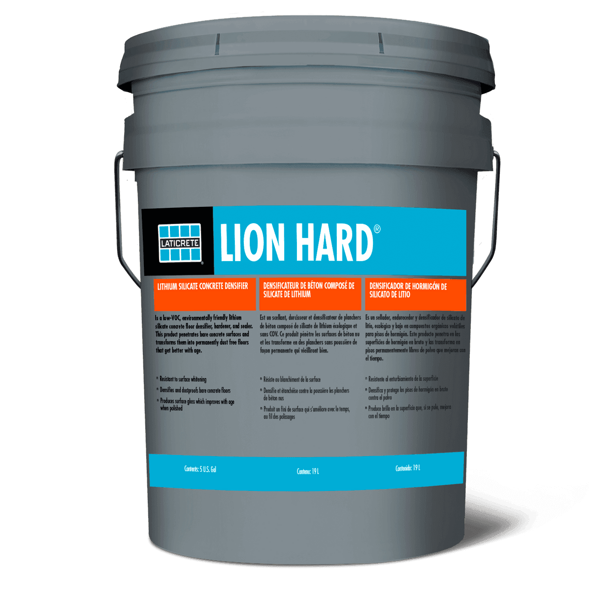 Concrete Densifier, Hardener, & Sealer - Lion Hard® 5 Gal.