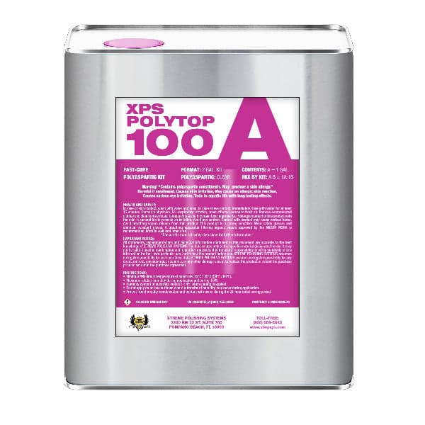Polyaspartic Coating - Polytop100 2 Gal. Kit 2