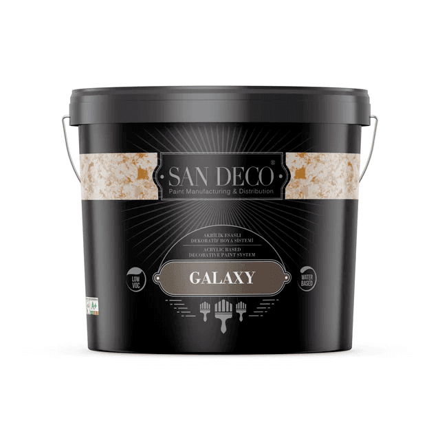 Decorative Paint With Acrylic Base and Pearl Flake Particles - Galaxy 1 Gal.